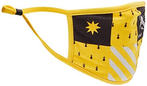 Image of Pyramid International HARRY POTTER Hufflepuff Face Covers, Triple Layer Filtration, 100% Cotton, Machine Washable, Pack of 2 - Official Merchandise