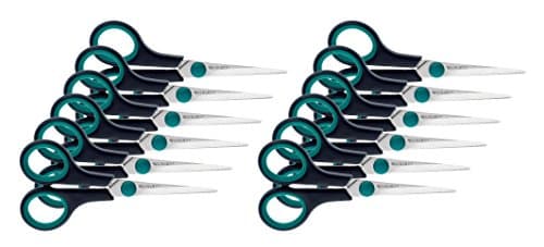 Image of Westcott Grip Left Hand E-30252 00 I Scissors Easy, Rustproof, 12 pcs, 13 cm, Blue/Black