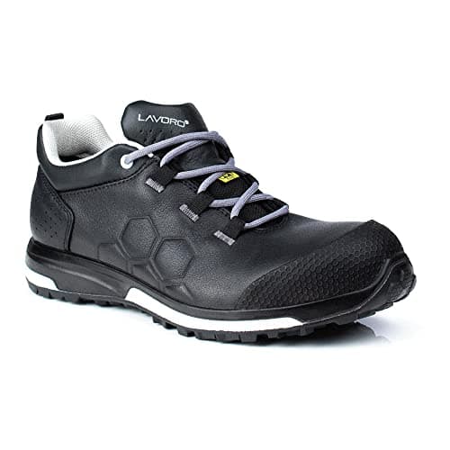 Image of Lavoro 1204.00 TT Range Vader Men Metal Free Shoe, ESD, CE, S3, HRO, SRC, Black, 10.5 Size
