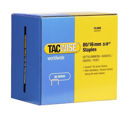 Image of Tacwise 1141 Type 80 / 16 mm Galvanised Upholstery Staples, Pack of 10,000