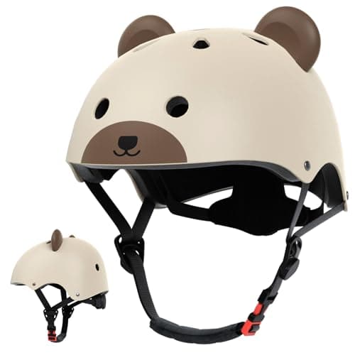 Image of KORIMEFA Cute Toddler Helmet for 1-6 Years Little Kids, Balance Bike/Tricycle/Scooter/Skateboard Protection Helmet, Multi-Sports Adjustable Helmet for Boys Girls, 44-50cm