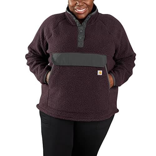 Image of Carhartt Relaxed Fit Fleece Pullover Women Purple XS