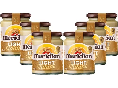 Image of Meridian Natural Light Tahini 270g – 100% Hulled Sesame Seeds, Creamy & Mild, No Palm Oil, Vegan, Gluten & Dairy Free, No Added Sugar or Salt, (Pack of 6) from SuperfoodUK