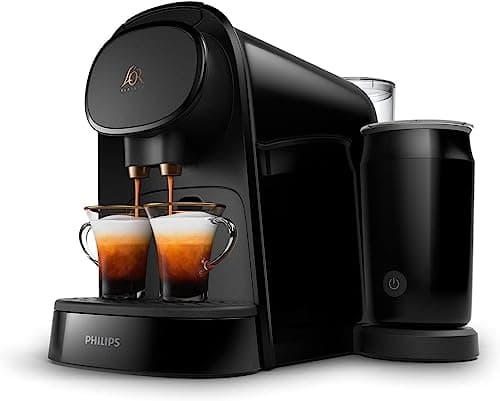 Image of PHILIPS L'OR BARISTA Coffee Capsule Machine & Milk Frother, for Double or Single Capsule, Black (LM8014/60)