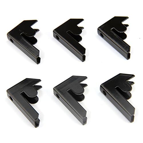 Image of Monster Racking T-Rax Garage Shelving Bay Connector Clips, Pack of 6, Black