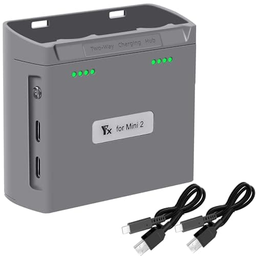 Image of LYONGTECH Two-Way Charging Hub for DJI Mini 4K,2,Mini SE/2 SE Drone,Check Battery Level,Charge Two Batteries in Sequence,Charger Accessories