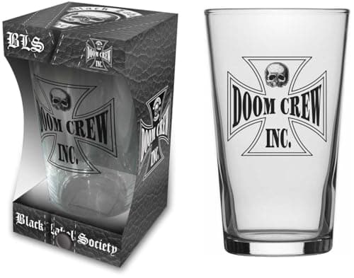 Image of razamataz Black Label Society Beer Glass Doom Crew Boxed One Size