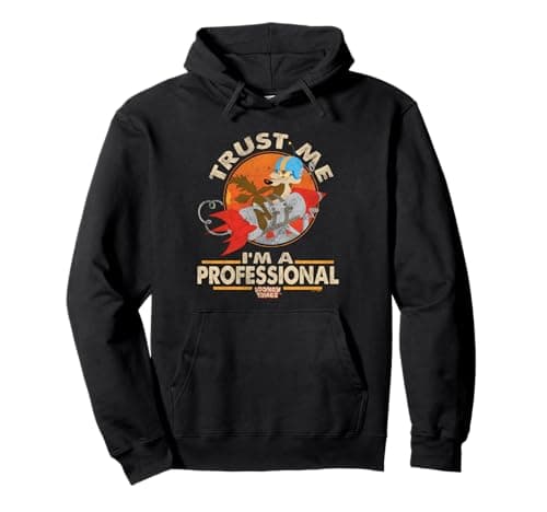 Image of Looney Tunes Wile E Coyote I'm A Professional Pullover Hoodie