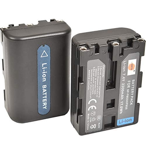Image of DSTE® 2pcs NP-FM50 Rechargeable Li-ion Battery for Sony NP-FM50, NP-FM55H