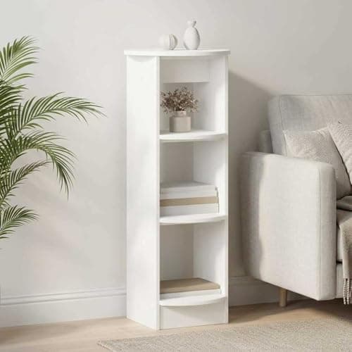 Image of Tidyard Modern Side Cabinet - Engineered Wood, 3 Shelves, 40x40x75 cm, Ideal for Living Rooms & Hallways Model899843
