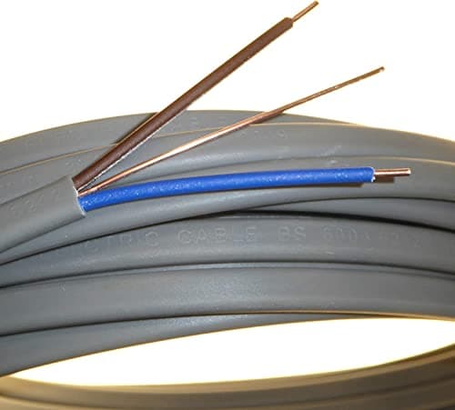 Image of 1.5mm Twin & Earth Cable 25m – 6242Y Grey PVC Electrical Wire – PVC Insulated & Sheathed, House Wiring, Lighting Circuits, Domestic & Commercial Installation
