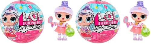 Image of L.O.L. Surprise! All-Star Sports Vault Collection Tots - Includes 1 Doll, Blind Packaging, 12 Dolls to Collect, Unbox 8 Accessories, Ideal Present for Kids Ages 4+, Pink (Pack of 2)