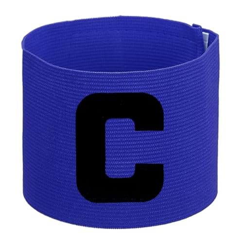 Image of LICQIC Captains Armband, Elastic Sports Arm Band, Adjustable Captain Armbands, for football, hockey, rugby and many other sports (Design B, Red)