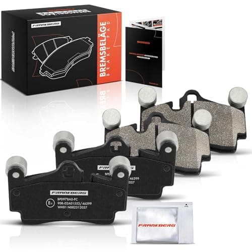 Image of Frankberg Brake Pad Set incl. 4x Pads Rear Compatible with T.o.u.a.r.e.g 7L6 7L7 7LA Q7 4LB C.a.y.e.n.n.e 9PA Q7 Van 4LB Replace# 7L6698451A, 7L6698451D
