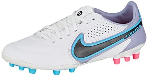 Image of NIKE Women's Tiempo Legend 9 AG-Pro Sneaker, White/Black-Baltic Blue-Pink Blast, 6.5 UK