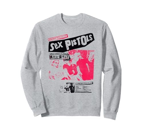 Image of Sex Pistols Official Classic Japan Tour Pink Photo Sweatshirt