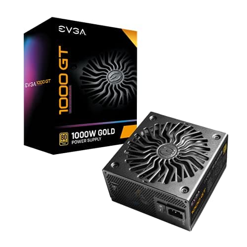 Image of EVGA Supernova 1000 GT, 80 Plus Gold 1000W, Fully Modular, Auto Eco Mode with FDB Fan, Includes Power ON Self Tester, Compact 150 mm Size, Power Supply 220-GT-1000-X2 (EU)