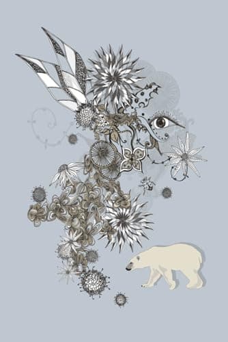 Image of Winter Bear Journal: A mindful winter polar bear notebook for reflection, gratitude, and emotional self-care during the quiet season