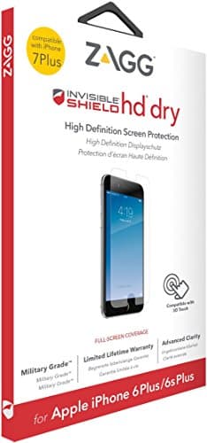 Image of ZAGG - InvisibleShield HD Dry - Screen Protection made for iPhone 6 Plus, iPhone 7 Plus, and iPhone 8 Plus