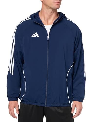 Image of adidas Men's Tiro 24 Windbreaker, Team Navy Blue/White, S