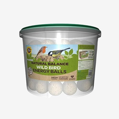 Image of 50 Energy-Rich Natural Balance Fat Balls – Ideal for Feeders, Bird Tables, and Ground Feeding