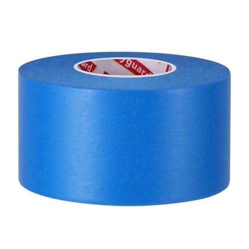 Image of Fyguard Blue Masking Tape, 48mm x 50m Painters Tape Wide Decorating Tape Paper Tape Heat Resistant for Painting Work Renovations Color Separation