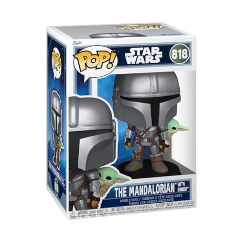 Image of Funko POP! Star Wars: The Mandalorian and Grogu - The Mandalorian with Grogu - Collectable Vinyl Figure - Gift Idea - Official Merchandise - Toys For Kids & Adults - Model Figure for Collectors