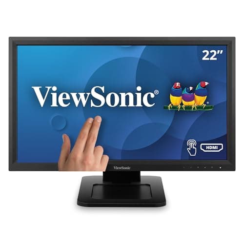 Image of ViewSonic TD2211 22" 1080P Resistive Single Point Touchscreen Monitor with VGA, HDMI, DVI and USB Hub