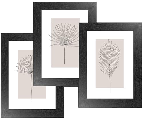 Image of Clay Roberts A4 Framed Wall Art, Set of 3, Framed Prints, Boho Prints, Wall Collage Gallery, Abstract Geometric Posters, Home and Office Decor, Artwork, Minimalist Wall Decor, Canvas Wall Art
