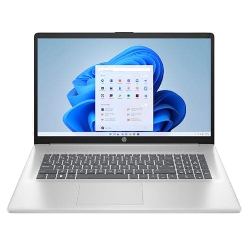 Image of HP 17-cn3501sa 17.3" Full HD Laptop (Intel Core i3-N305 CPU | 8GB DDR4 RAM | 512GB M.2 NVMe SSD | Windows 11 Home | Webcam | Wi-Fi 6) - Silver