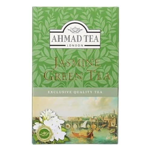 Image of Ahmad Tea Loose Leaf, Jasmine Green Tea, Green Tea, 1 Packet of 100g Loose Leaf Tea