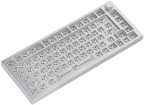Image of Glorious PC Gaming Race GMMK Pro White Ice 75% TKL Tastatur - Barebone, ANSI-Layout, silber