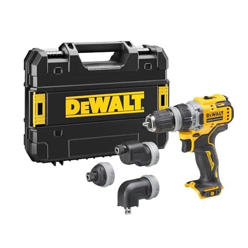 Image of DEWALT DCD703NT-XJ 12V Cordless Drill Driver-Bare Unit, 2 Speed, Brushless, 15 Clutch Settings, Portable, Multi Head