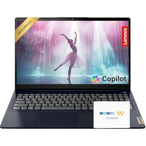 Image of Lenovo IdeaPad 15.6 inch Laptop Computer with Microsoft 365 Home and Business • 12GB RAM • 512GB PCIe SSD • Intel Core • Wi-Fi 6 • 1TB Cloud Storage • 11HR Battery • Win 11 • WOWPC Recovery USB
