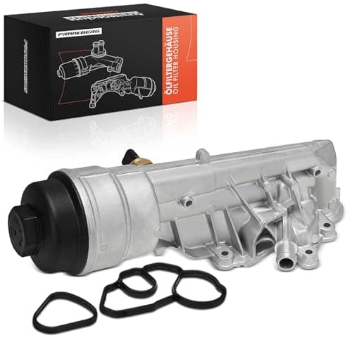 Image of Frankberg Oil Filters Housing Compatible with 1 Series F20 114i 116i 118i 1.6L 1.5L 2011-2019 1 Series F21 114i 116i 118i 3 Series F30 F80 316i 3 Series Touring F31 316i Replace# 11427611968