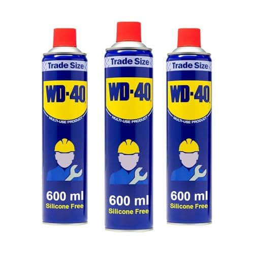 Image of WD-40 Multi-Use Lubricant Original 600ml - 3 Pack 600ml, Aerosol Spray Cans, Penetrating Oil, Rust Remover, Water Displacement & Multi-Purpose Maintenance Spray for Home, Garage and Workshop