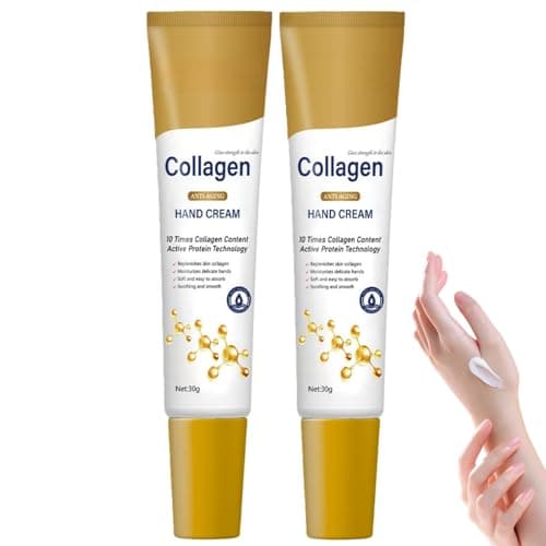 Image of 2PCS Anti-Aging Hand Cream With Collagen,Moisturizing Working Hands Cream, Nourishing Handcreams for Women, Relief Intense Moisture,Deep Hydration & Rejuvenating Skincare Set,For All Skin Types