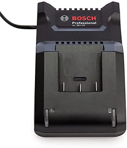 Image of BOSCH Genuine AL3620CV Charger (Version to Charge: BOSCH 36V-Li Batteries Used on Rotak Cordless Lawnmowers) c/w Stanley KeyTape (Image Shown)