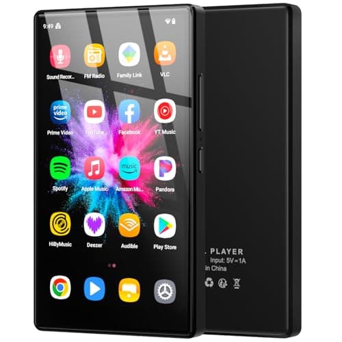 Image of 5" MP3 Player with Android 13 OS, 96GB MP3 Player with Bluetooth and WiFi, 1080P HD MP4 Player, Music Player Preloaded with Spotify, Audible, and Play Store