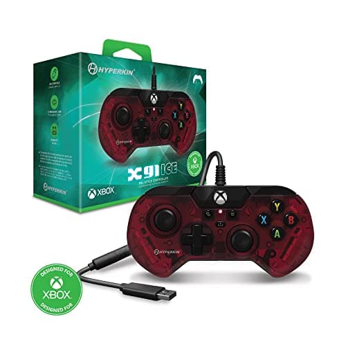 Image of Hyperkin X91 Ice Wired Controller for Xbox Series X | S/Xbox One/Windows 10/11 - Officially Licensed By Xbox (Ruby Red)