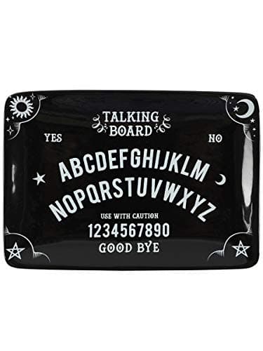 Image of Talking Board Trinket Dish Ornament Black 17x11.5x2cm