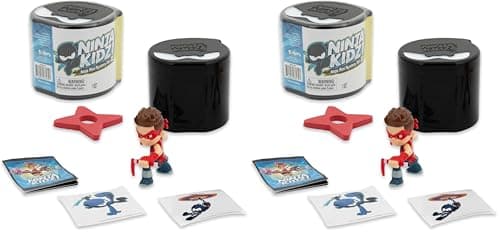 Image of Ninja Kidz Mini Mystery Set – Brand NewMini Mystery Set with 5 Exciting Toys to Discover inside, Officially Licensed Merch (Pack of 2)