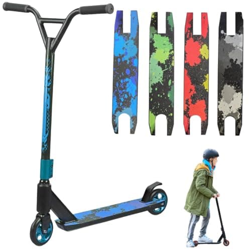 Image of Trendi Pro Stunt Scooter | 360° Spin Handlebar Freestyle Trick Scooter with ABEC-7 Bearings | Durable Street Stunt Scooter for Boys, Girls & Teens Age 6+ (Blue)