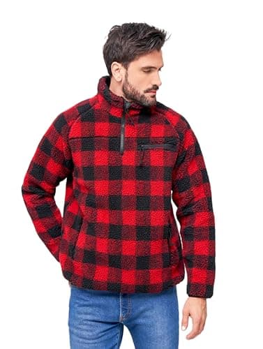 Image of Brandit Teddyfleece Troyer, color: red/black, size: S