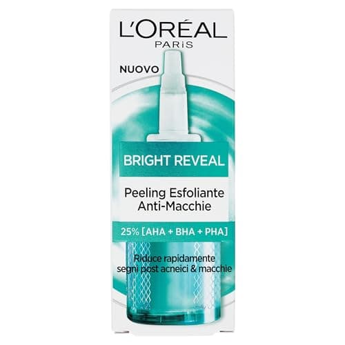 Image of L'Oréal Paris Exfoliating Peeling, For All Skin Types, Smoothed and Uniform Tone, with Niacinamine and 25% AHA + BHA + PHA, Bright Reveal, 25 ml