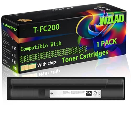 Image of WZLAD T-FC200 Compatible for Toshiba Toner Cartridges with Chip E-Studio 2000 AC E-Studio 2500 AC Printers, High Yield Value Pack Black Consumables Multi-Pack Remanufactured Compatible (1 Pack Black)