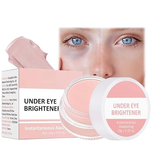 Image of 2-in-1 Full Coverage Under Eye Brightener And Concealer - Highlighter & Foundation - Long Lasting Correcting Pink Cream For Dark Circles And Spots, Smooth & High Coverage, 10g