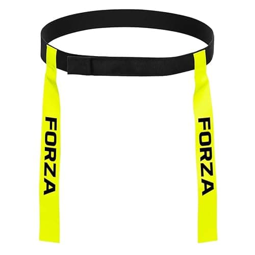 Image of FORZA Tag Rugby Belts [10x Belts & 20x Tags] – Fluro Green Or Blue – Adjustable Bands (One Size Fits All) (Fluro Yellow)