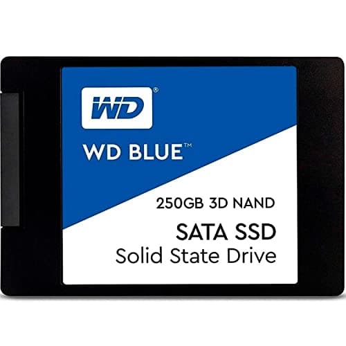 Image of Western Digital WDS250G2B0A WD Blue 3D NAND Internal SSD 2.5 Inch SATA, 250 GB - Black