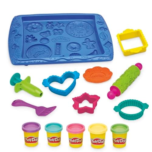 Image of Play-Doh Kitchen Creations Cookie Creations Playset, Kids Arts & Crafts Set, Preschool Play Food Toys, Easter Gifts for Girls & Boys, Ages 3+ (Amazon Exclusive)